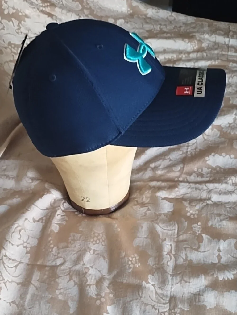 Under Armour Kids Navy Cap with Teal Logo